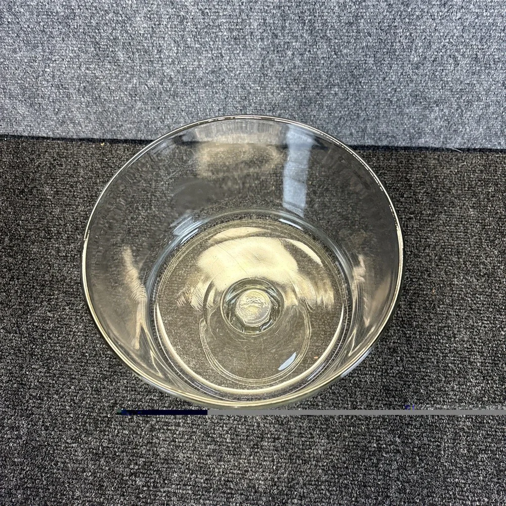 Clear Crystal Glass~3 Qt~Trifle Bowl on a Pedestal